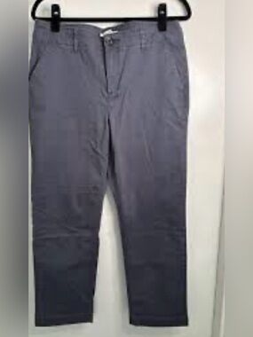 LOFT Blue gray  cropped Chinos - Straight Fit size 10